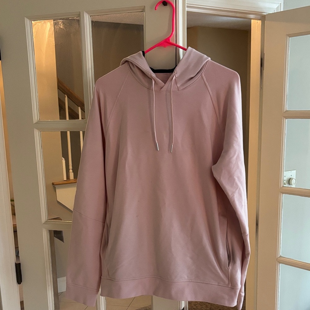 Men's Pink Hoodie Sweatshirt - size large lululemon